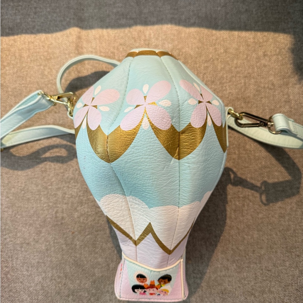 Disney parks “it’s a small world” hot air balloon crossbody purse